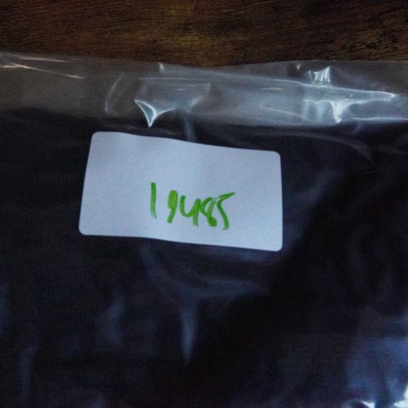 Maeve Textured Gauze Dress Womens Large Navy Blue Short Sleeve - Picture 13 of 13